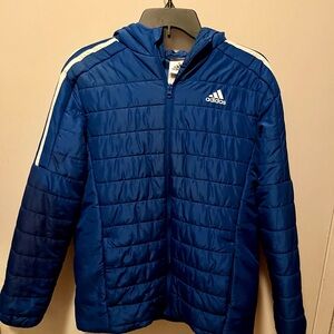 Adidas Royal Blue Quilted Jacket